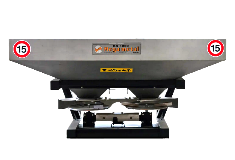 RASIPAČ 1200L SA DVA DISKA INOX