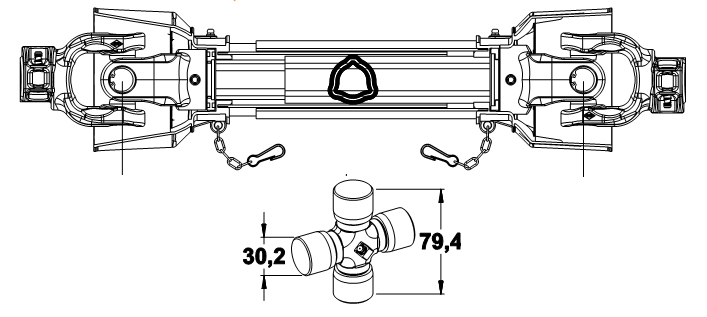 KARDAN 30X80 L-900 SK